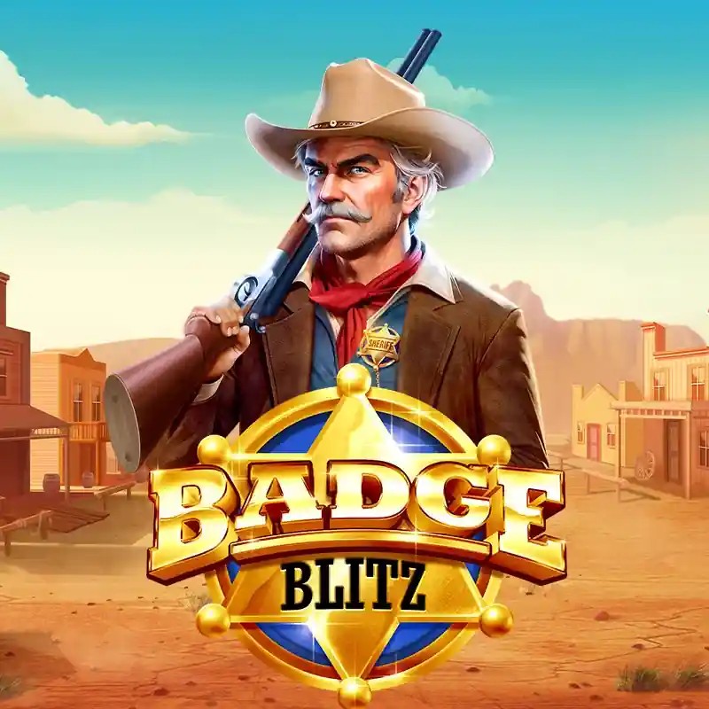 Badge Blitz online game logo by Pragmatic Play on stonevegas.eu.com