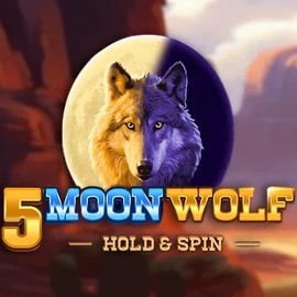 5 Moon Wolf slot logo by Apparat Gaming at Stonevegas Casino