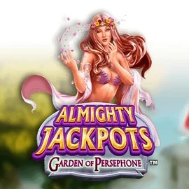 Almighty Jackpots: Garden of Persephone online game logo by Novomatic on stonevegas.eu.com