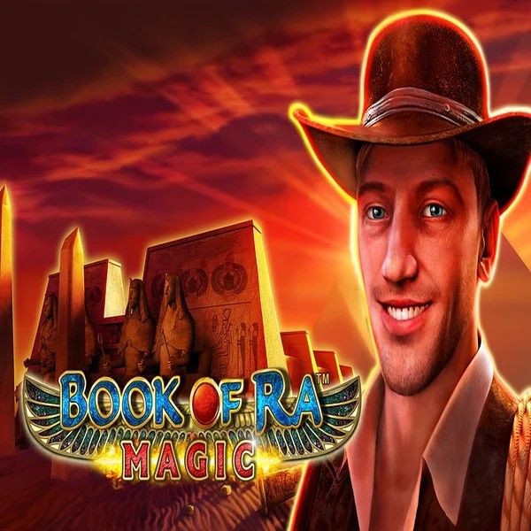 Book of Ra Magic slot logo by Greentube at Stonevegas Casino