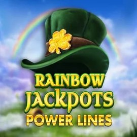 Rainbow Jackpots Power Lines by Red Tiger Gaming, showcased at stonevegas.eu.com – game logo