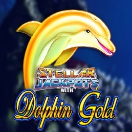 Dolphin Gold with Stellar Jackpots slot icon by Lightning Box Game, available at Stonevegas Casino