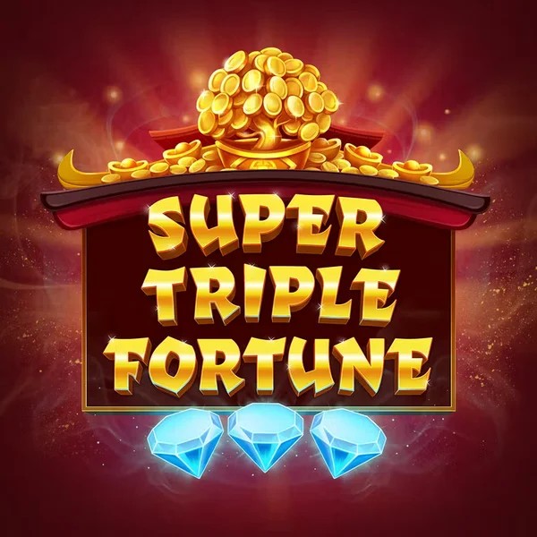 Super Triple Fortune slot logo by Greentube at Stonevegas Casino