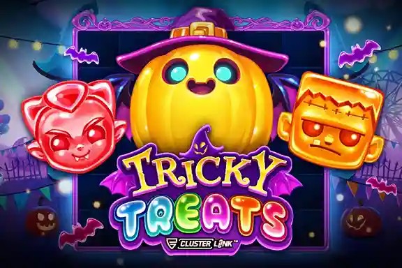 Tricky Treats online game logo by Push Gaming on stonevegas.eu.com